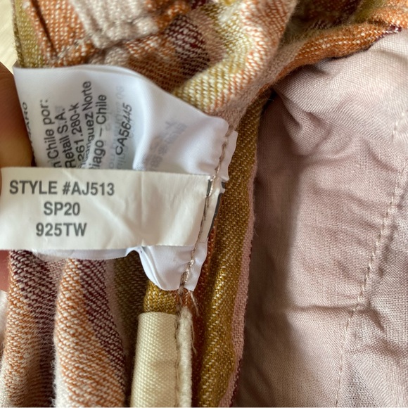 ❤️ NWOT Madewell Linen-Cotton Pull-On Shorts in Rainbow Stripe - Picture 7 of 9